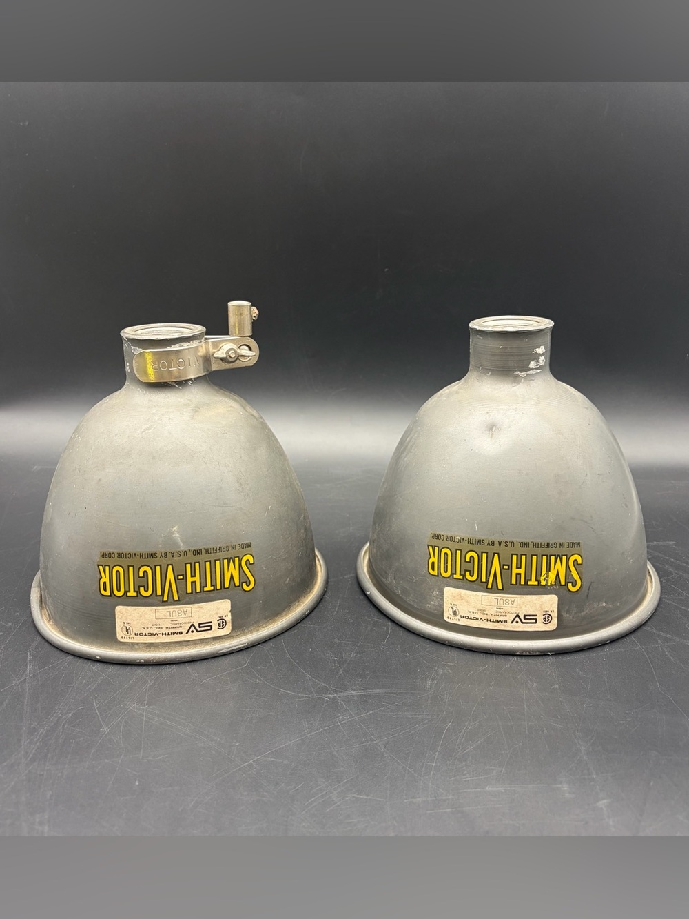 Vintage 8.5” Smith Victor Photography Workshop Light Shade Dome Industrial Cone